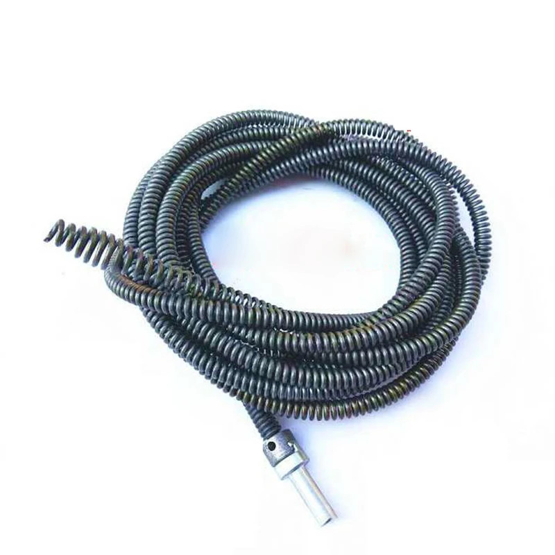5M Sewer Dredging Spring Electric Drill Drain Cleaner Machine Extension ...