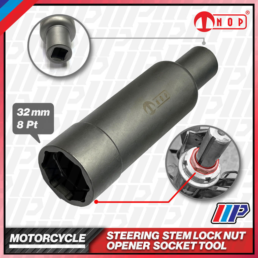 STEERING STEM LOCK NUT DRIVE SOCKET 32mm 8PT OPENER TOOL [1 PC] [NOP ...