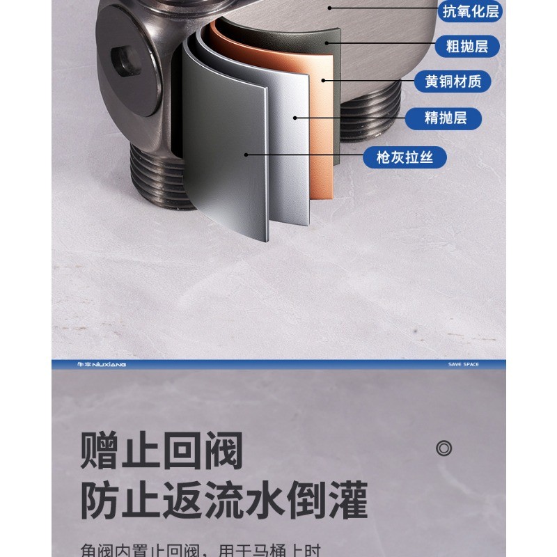 Stainless steel ball core large flow angle valve fully open triangle ...
