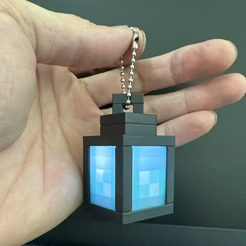 Minecraft Luminous Keychain Square Block Design Keyring Student ...