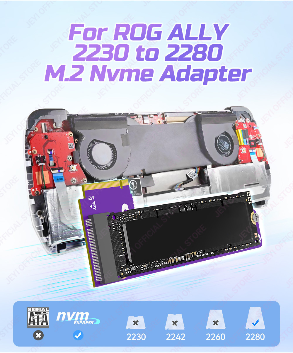 JEYI M.2 Modified Board Compatible with ROG Ally Handheld Game Console ...