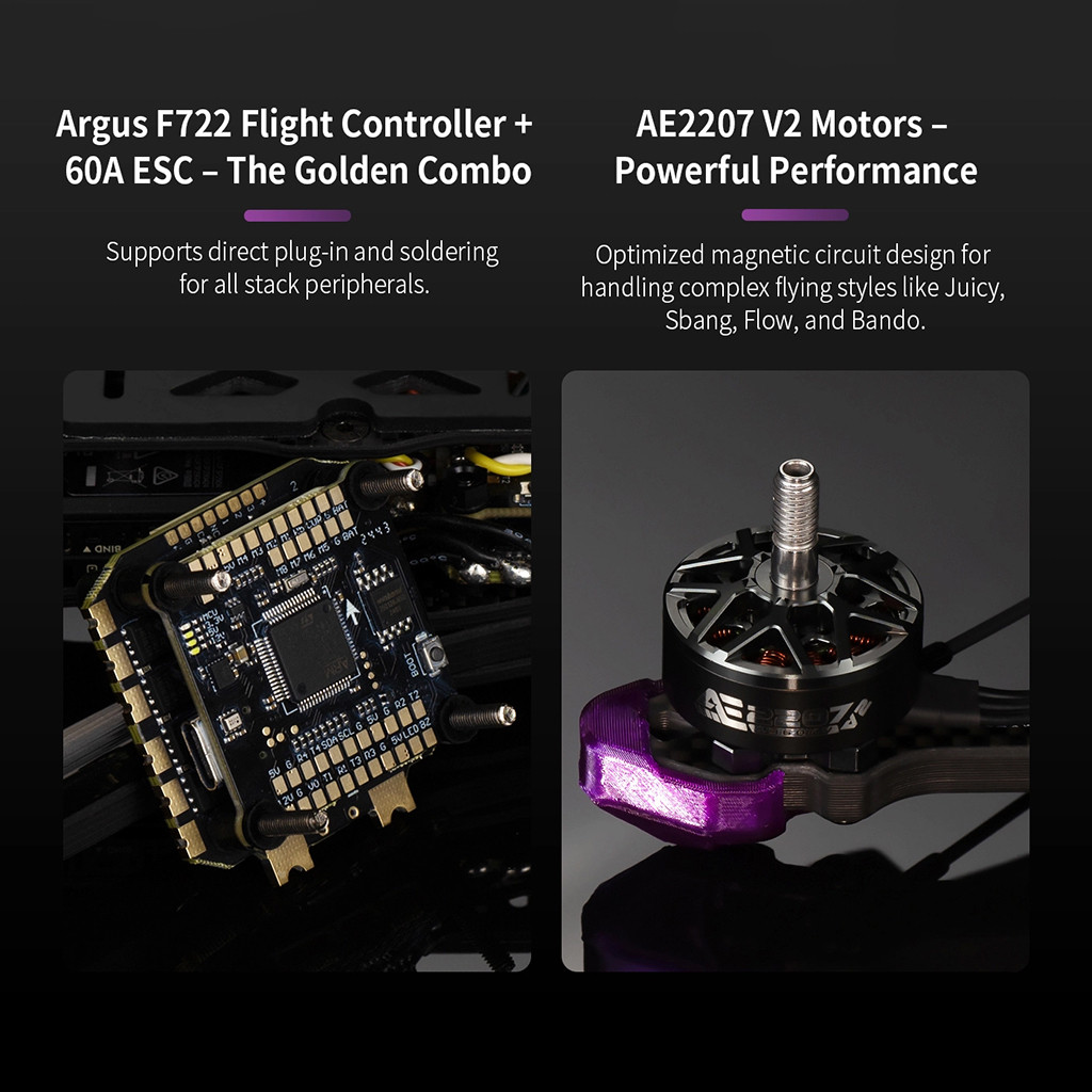 Axisflying Manta5 SE DC Version FPV Drone 6S With For DJI O4 Pro M10 ...