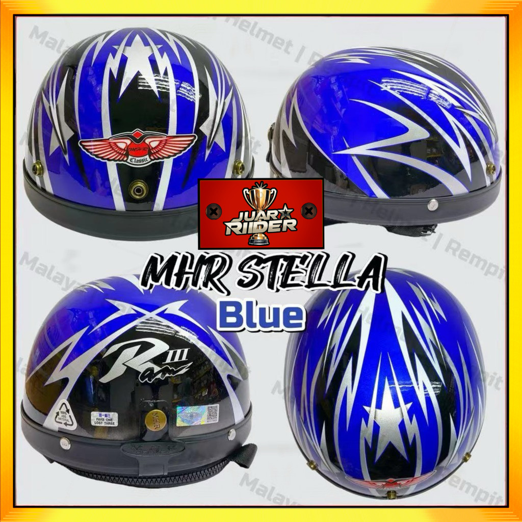 Mhr Iii Warna Helmet Mhr Helmet Mhr Blue Black Clearance