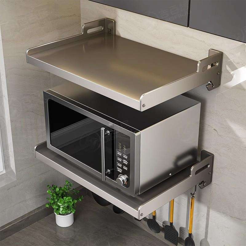 Kitchen Microwave Oven Rack Wall-mounted Oven Rice Cooker Multi ...