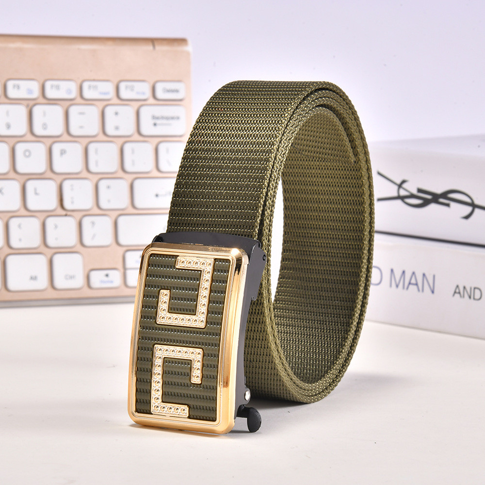 Men's Single Pin Buckle Nylon Belt