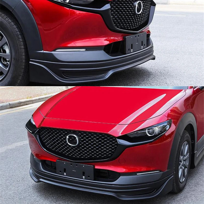 For Mazda CX-30 ABS Front Bumper Lip Diffuser Trim Cover Refit Black ...