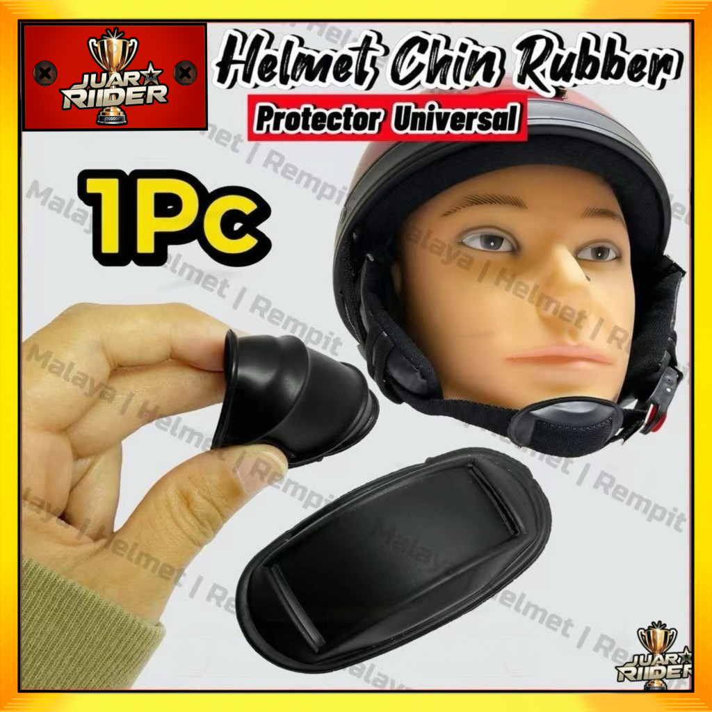 Rubber Chin Guard Protector Strap Cover Getah Helmet Pelapik Dagu 1PC ...