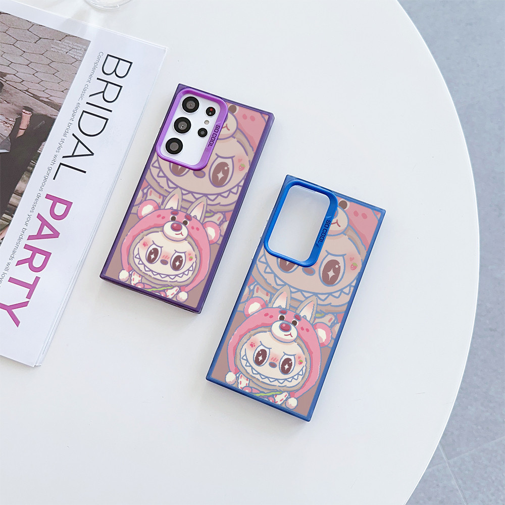 cartoon cute comic Labubu Lotso case Samsung galaxy S24 FE S25 PLUS S24 ...