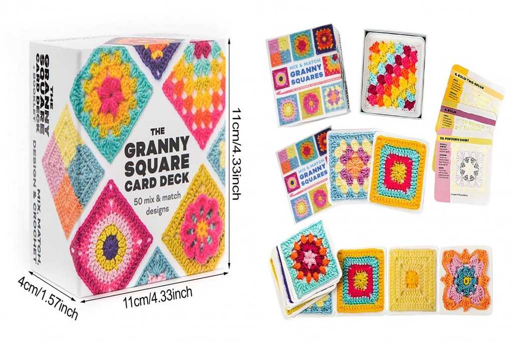 Beginner Crochet Kit Crochet Chart Guide 50 Mix Crochet Patterns Card ...