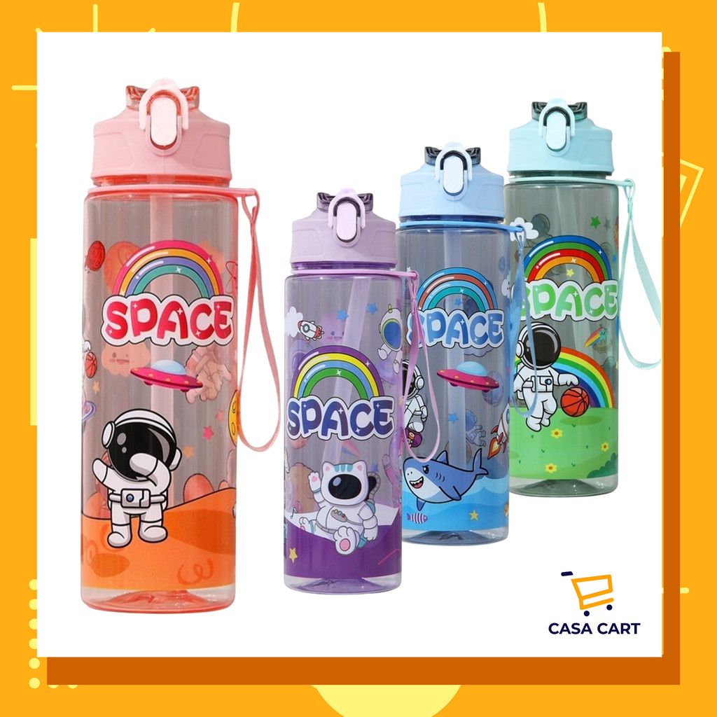 CASA CART 800ml Angkasawan Kartun Kreatif Sippy Cup Cawan Jus Plastik ...