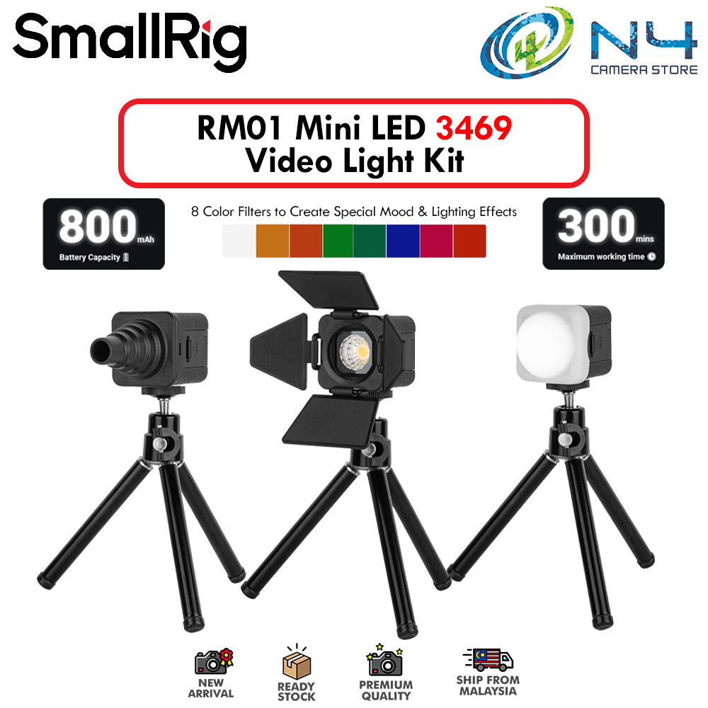 SmallRig RM01 Mini LED Video Light Kit [3469] | Shopee Malaysia