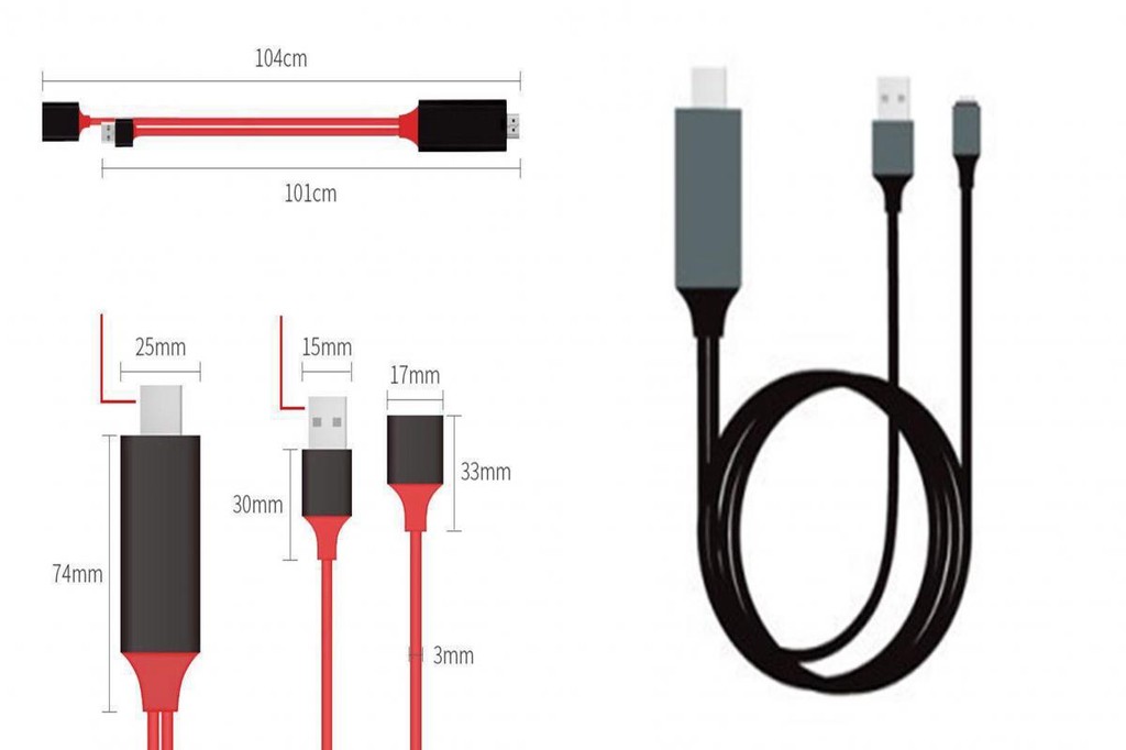 alVenezi Hdmi-compatible Av Signal Cable Hdtv Adapter Cable 1080p ...