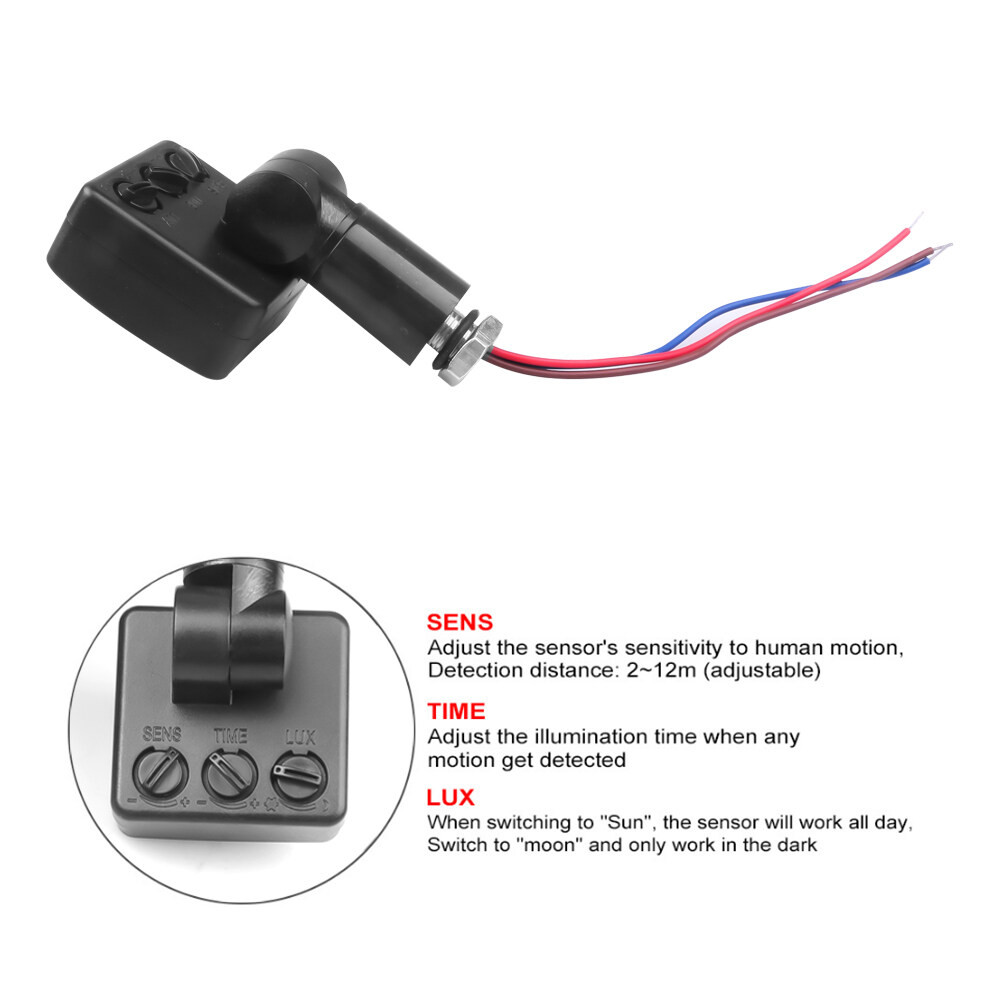 OIMG Adjustable Radar Induction Switch Does Not Work During The Day AC ...