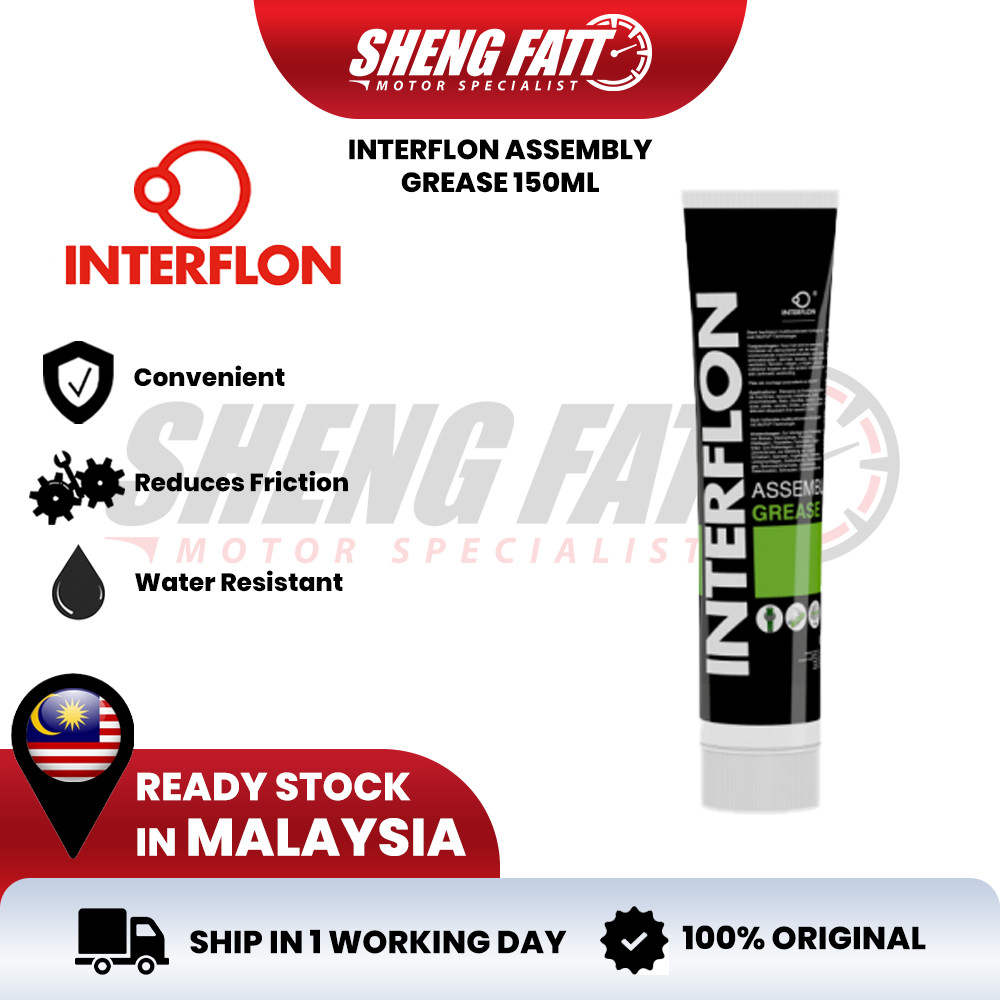INTERFLON ASSEMBLY GREASE 150ML Pelincir Tahan Lama untuk Pemasangan ...