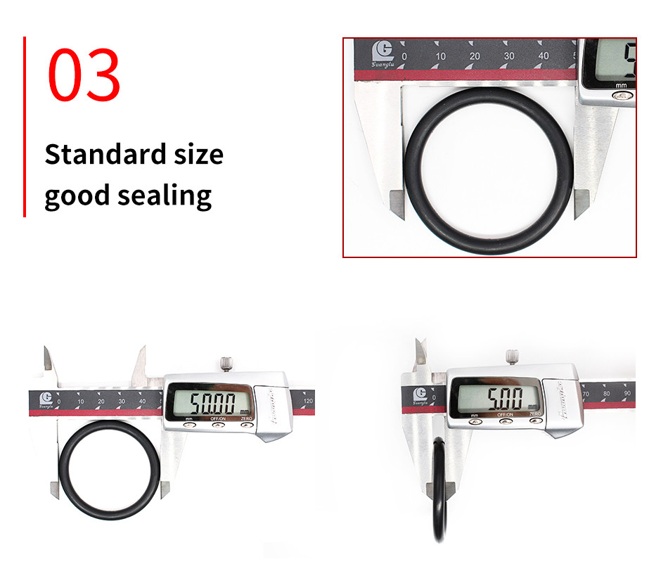 Ouling CS3.5mm Black NBR Nitrile Rubber O-Ring washer Sealing Ring ...
