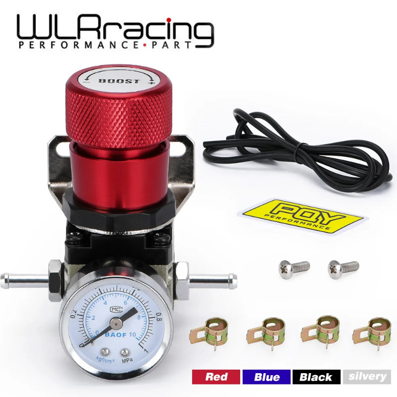 WLR RACING - T2 Universal Adjustable Manual Gauge Turbo Boost ...