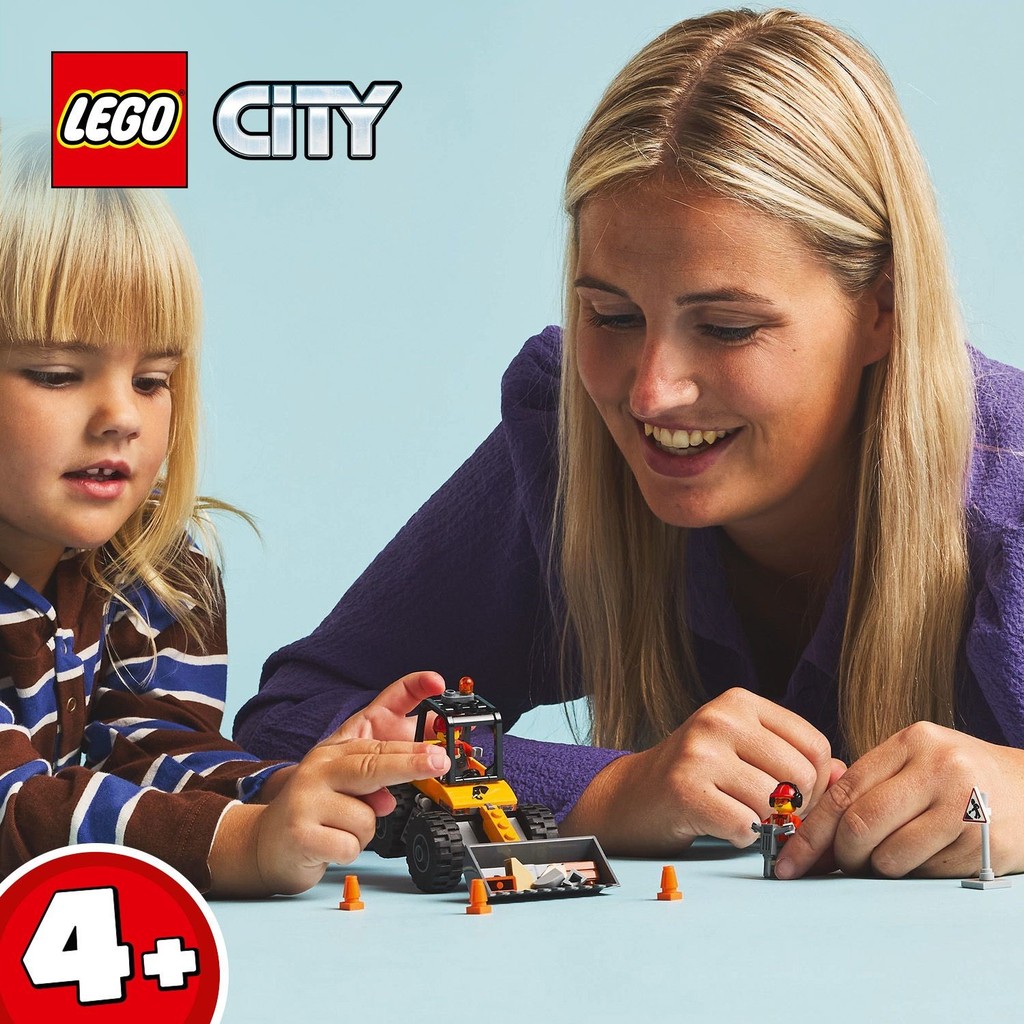 LEGO 60450 City Yellow Construction Wheel Loader Building Toy Set (81 ...