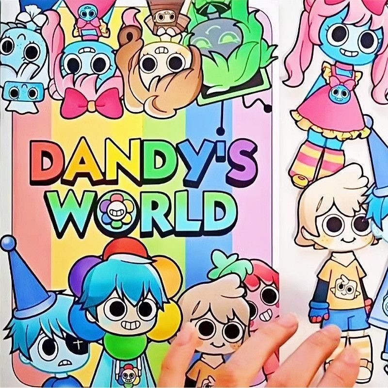 Unpropped Sprunki Dandy's World Dress Up Quiet Book Toys Handmade DIY ...