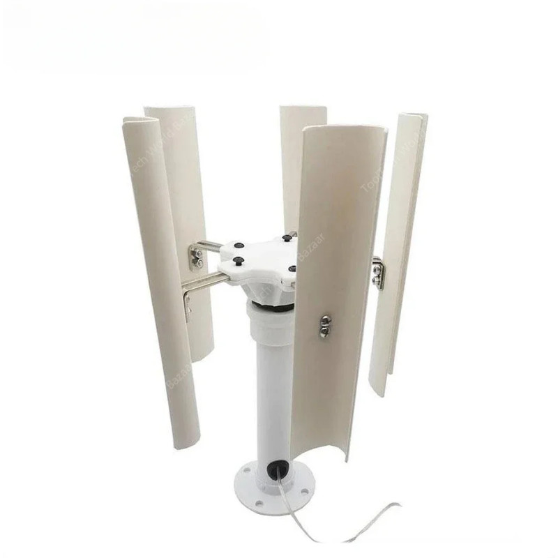 Vertical Five-blade Wind Generator Model Three-phase Permanent Magnet ...