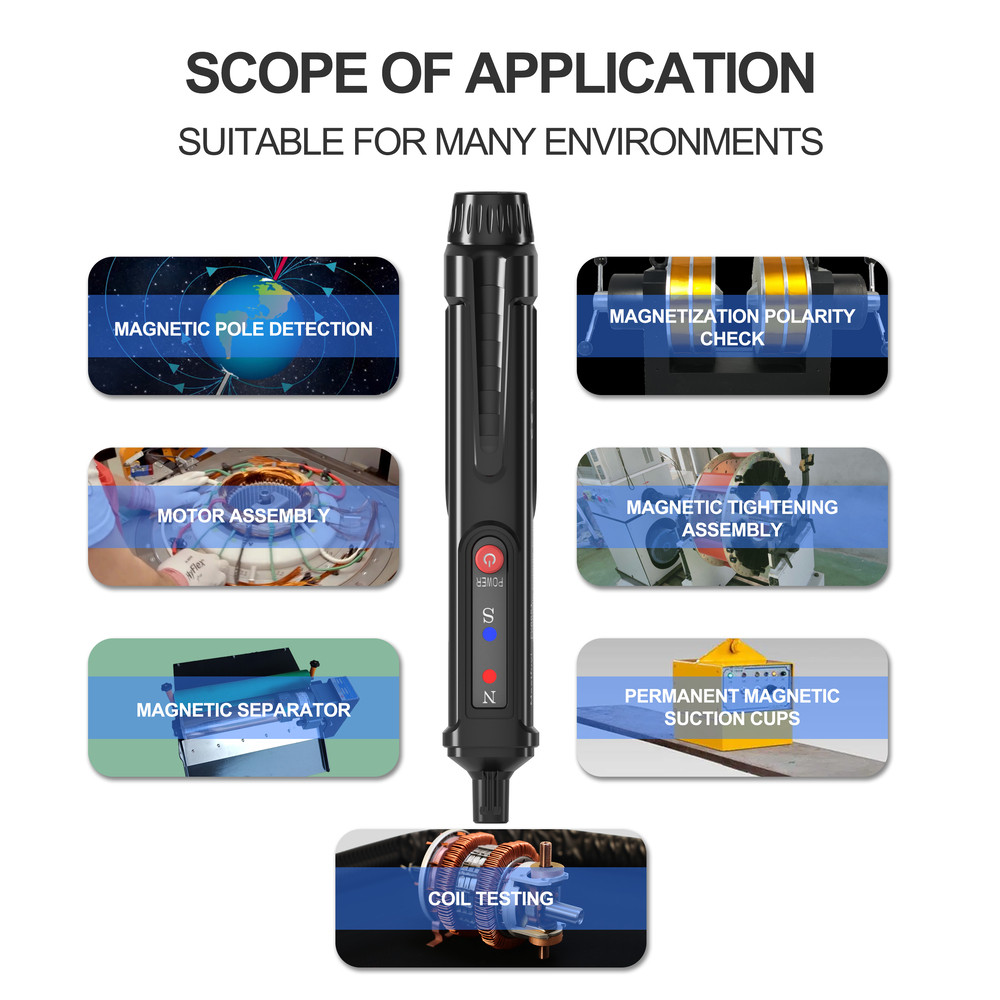 Magnetic Pole Tester Accurate N/S Polarity Identification Pen for ...