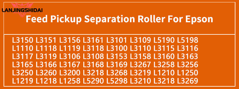 Pickup Feed Roller Separation Pad Rubber for EPSON L3110 L3210 L3118 ...