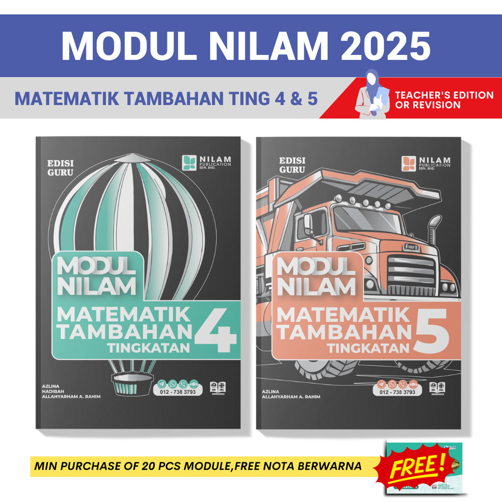 NILAM *EDISI GURU* Modul Matematik Tambahan Tingkatan 4 5 (2025 ...