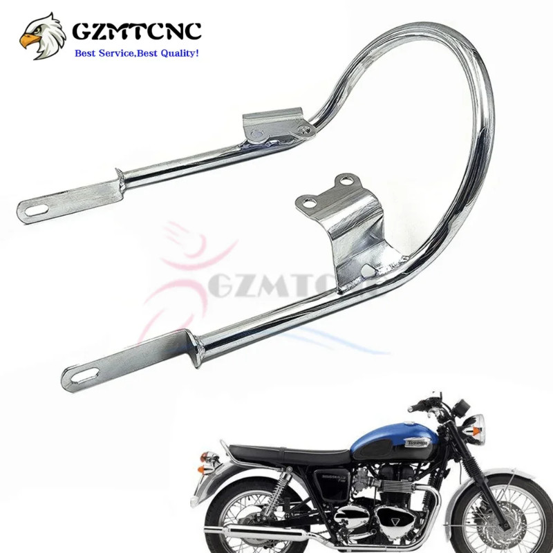 Motorcycle Back Luggage Bracket Rack For Triumph Bonneville T100 - Metal Pannier Rail Saddlebag Support