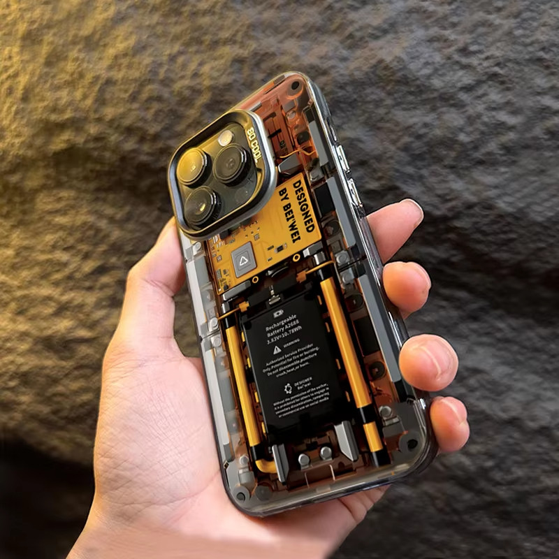 Creative Circuit Board Electroplate Phone Case For Iphone