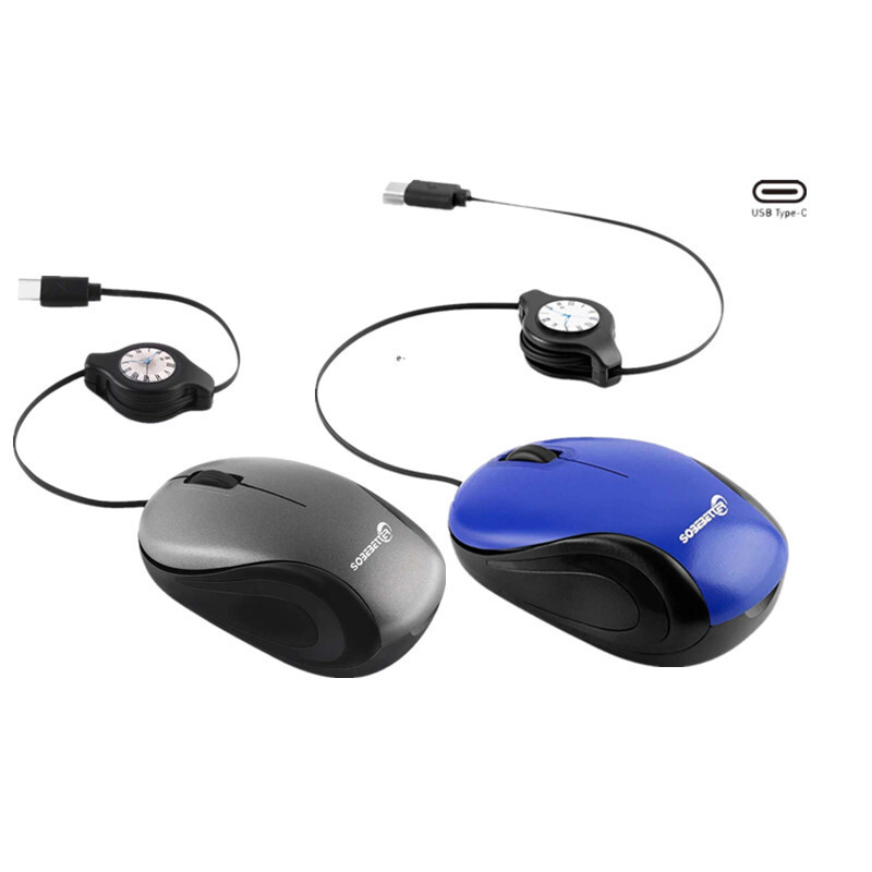 Wired Mouse Computer Optical Gaming Mouse Portable Mini Type C ...