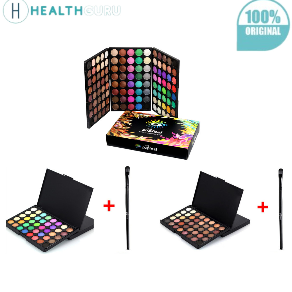 HealthGuru Waterproof Matte 120 & 40 Eye Shadow Pallette Cosmetic Mini ...