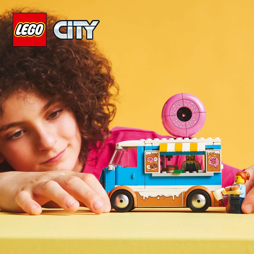 LEGO 60452 City Donut Truck Building Toy Set (196 Pieces) | Shopee Malaysia