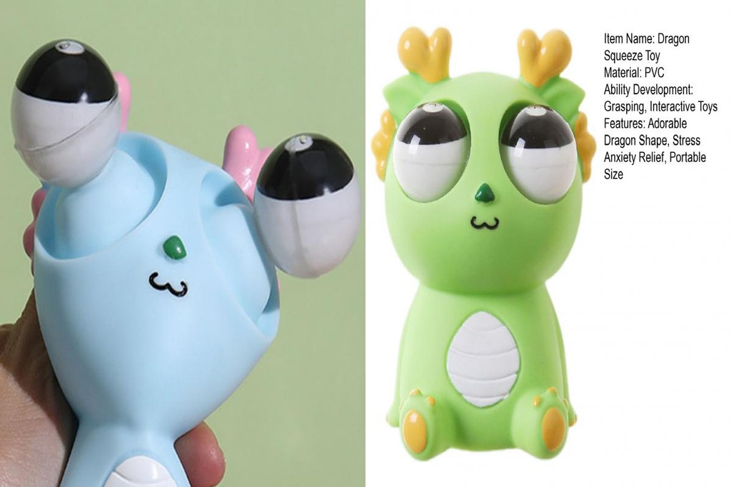 Lingoer| Dragon Sensory Toy Dragon Pinch Toy Adorable Dragon Stress ...