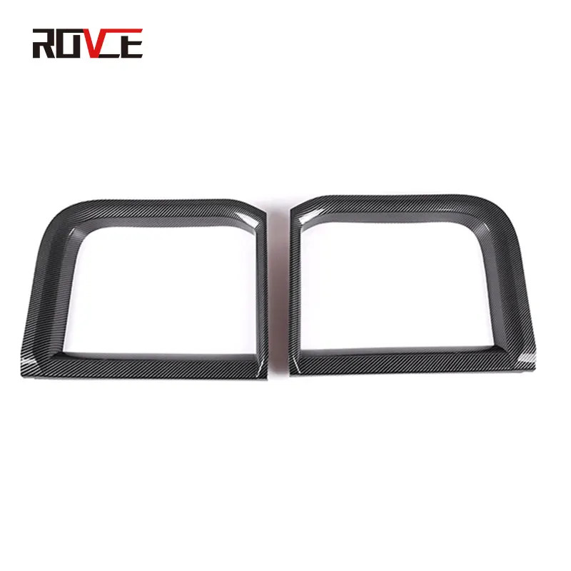 ROVCE Car Rear Window C-pillar Decorative Frame Cover Trim Stickers for ...