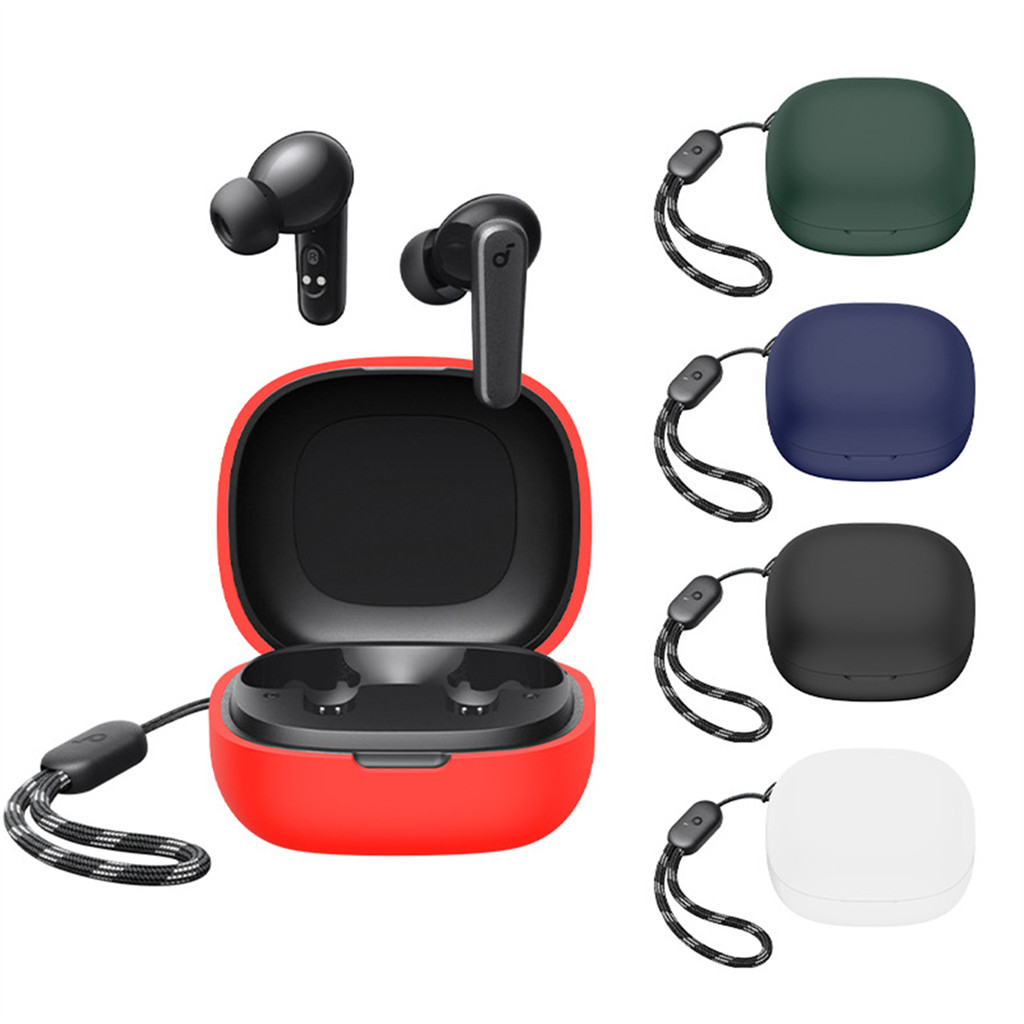 QIRG Case For Soundcore P20i/Soundcore R50i True Wireless Earbuds,Soft Protective, Silicone Case Cover With Keychain& Lanyard(Blue) | Best Price UAE | Dubai, Abu Dhabi - View #8