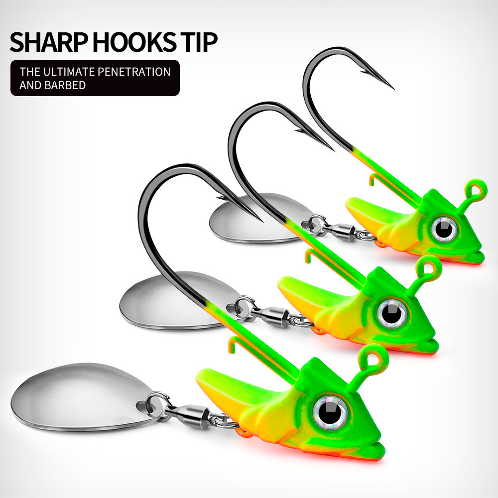 Lead Head Hook with Hook Fish Head Lead Head Hook Soft Fish ...