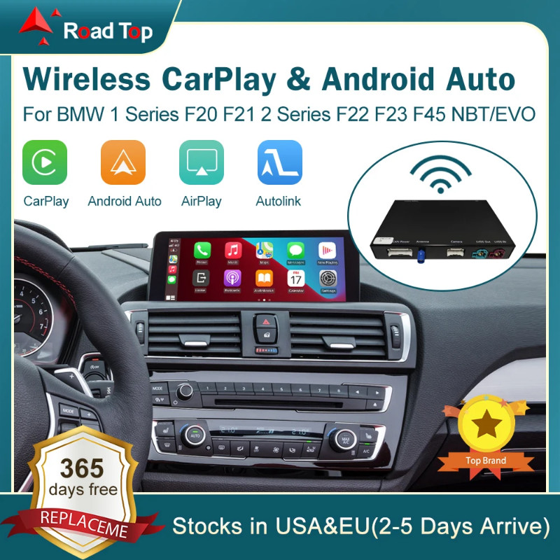 RoadTop Wireless CarPlay For BMW Series 1 2 F20 F21 F22 F23 F45 2012 ...