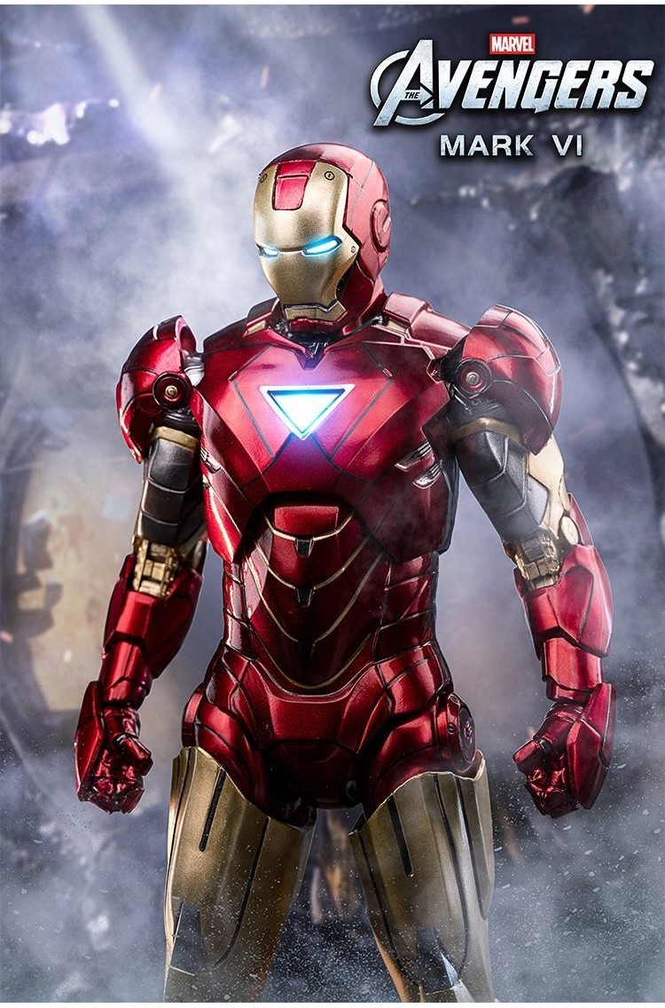 Iron Man MK6 Luminous Movable Genuine Figure 10th Anniversary Marvel ...