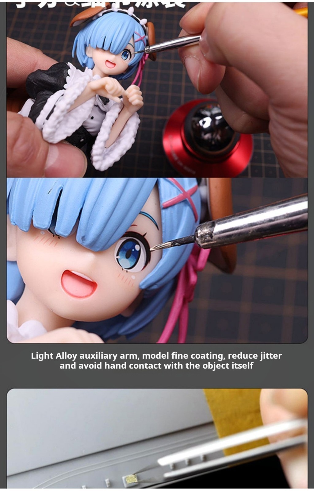 360 Degree Free Rotation Model Hand Stabilizer Painting Tool Carving ...