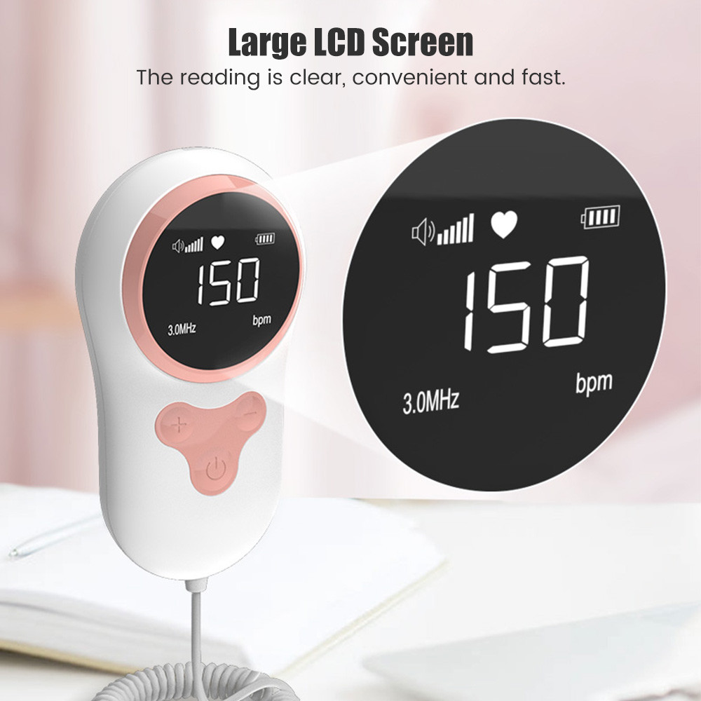 Suolaer Household Doppler Fetal Heart Rate Monitor for Baby Pregnancy ...