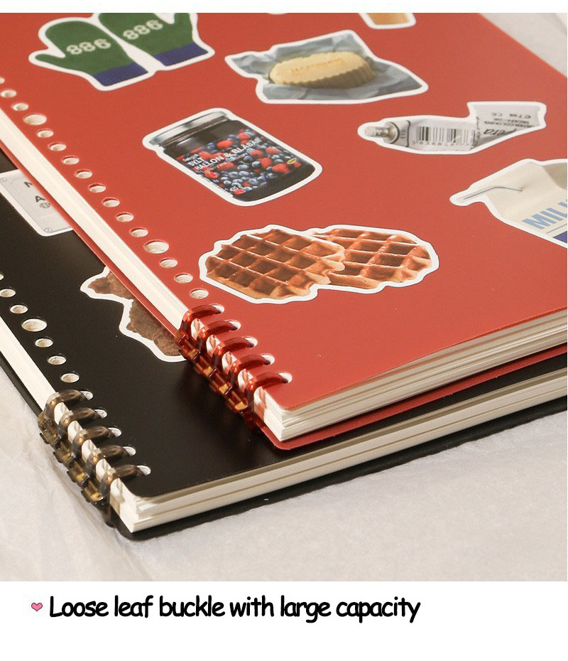 Excluding substitute cores Loose leaf notebook shell refillable page ...