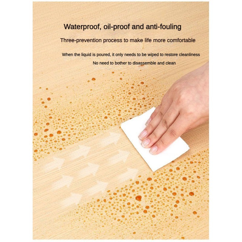 Wood grain desktop stickers waterproof oil-proof anti-scald self ...
