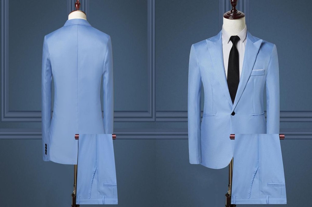 Full Shoulders Suit Set Formal Occasion Suit Set Men's Business ...