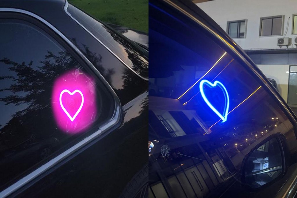 (gashadream) Color-changing Car Interior Lights Led Sign Super Bright ...
