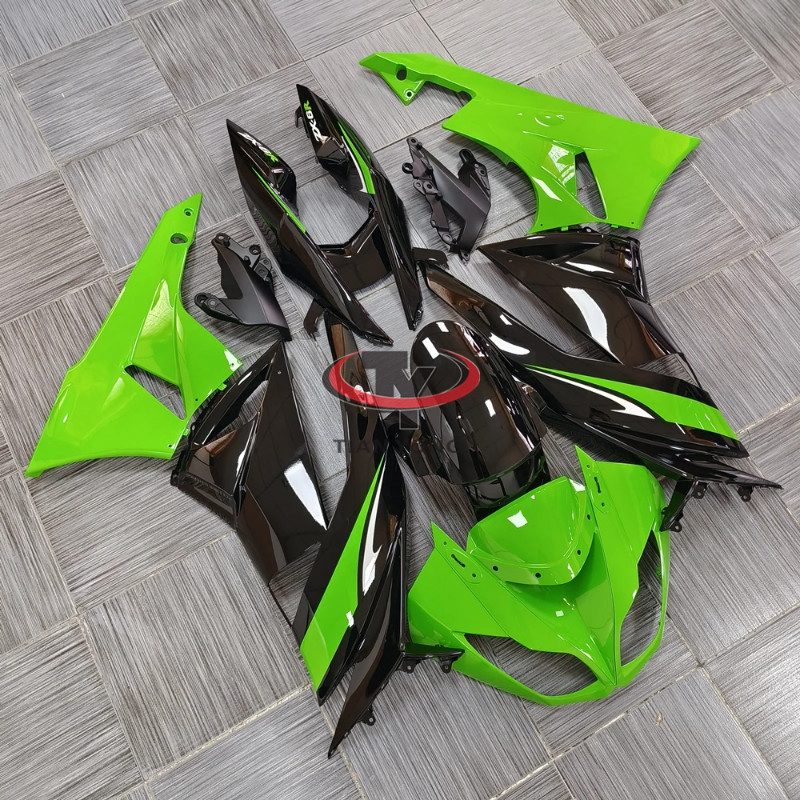 Bright green black print For Ninja 636 ZX6R ZX 6R 2009-2010-2011-2012 ...