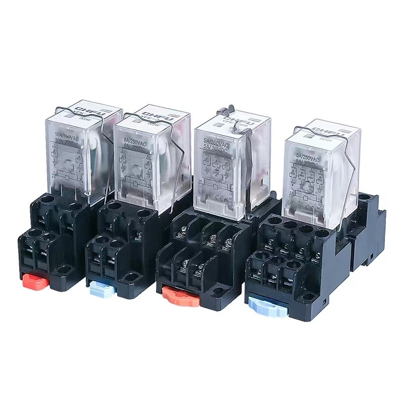 5 Intermediate Relays 12v24v220v AC Three-Phase High Current hh52p ...