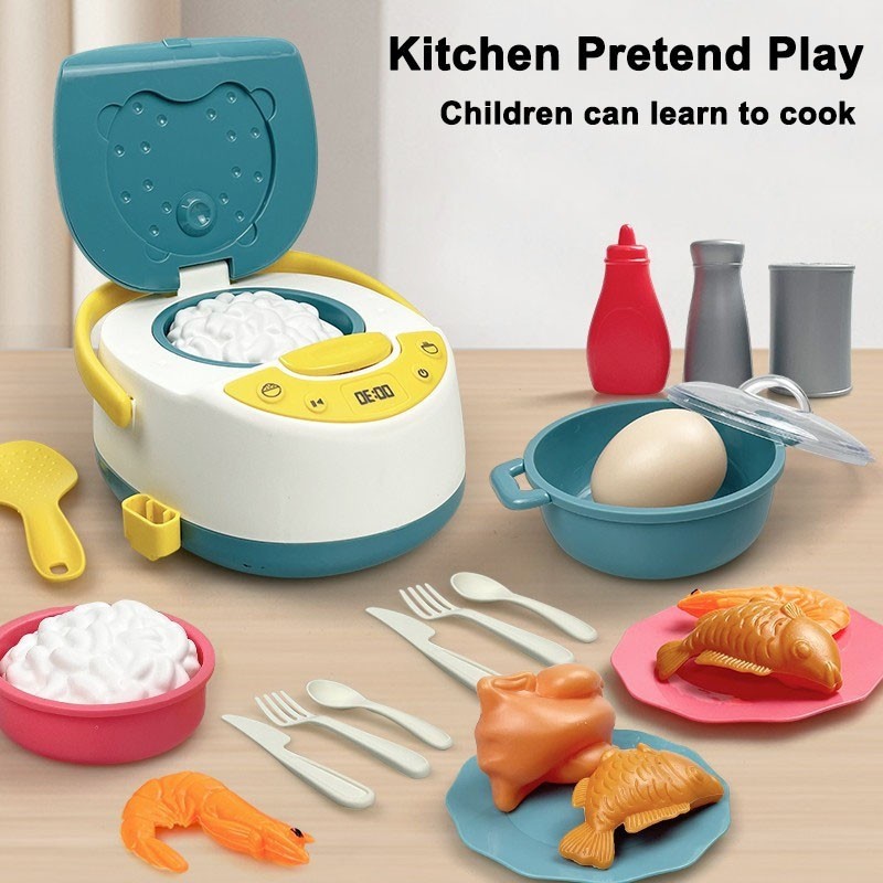 Electric Rice Cooker Toy Children's Toy Set Family Kitchen Fun ...