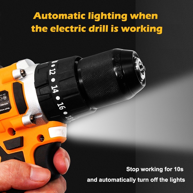 KEELAT KCD007 20V Brushless Drill/Driver Cordless Drill Bateri 2-Speed ...