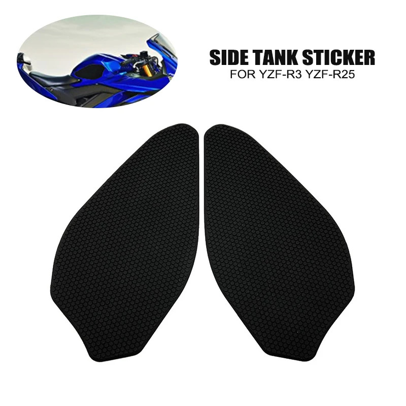 Tank Pad Side Fuel Tank Traction Knee Grips Anti Slip Pads For YAMAHA ...