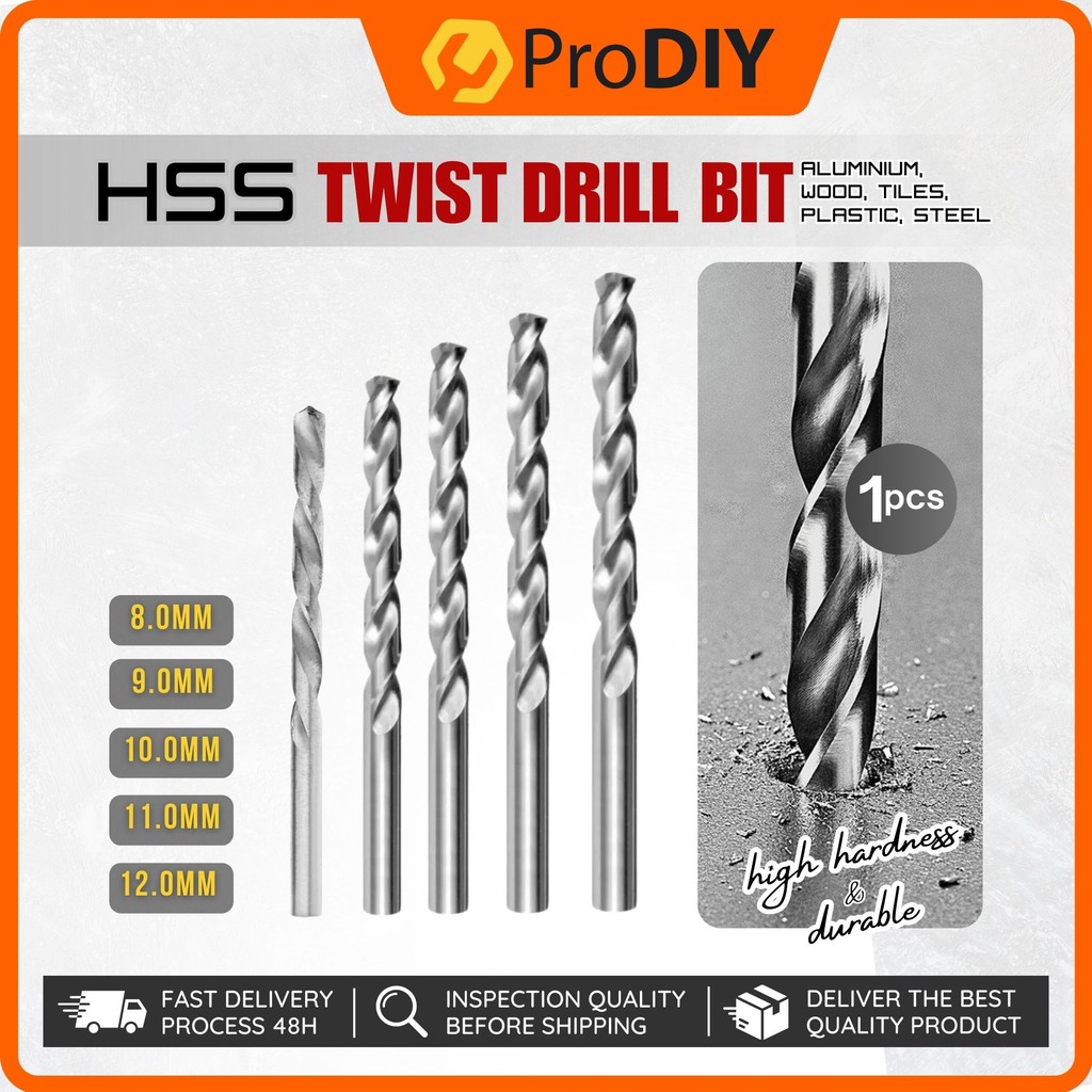 HSS Twist Drill Bit 8MM - 12.0MM Drill Twist For Rotary Tool Drill Bit ...