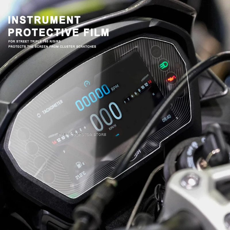Motorcycle Scratch Cluster Screen HD Instrument Protection Film For ...